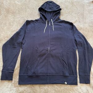 Men's Navy Zip-Up Sweater